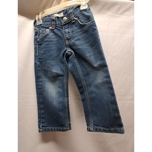 Unisex Levi's 505 Regular adjustable waist Medium Wash 2T jeans